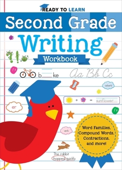 Paperback Ready to Learn: Second Grade Writing Workbook: Word Families, Compound Words, Contractions, and More! Book
