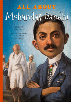 Paperback All about Mohandas Gandhi Book