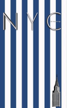 Paperback NYC Chrysler building blue and white stipe grid page style $ir Michael Limited edition: NYC Chrysler building blue and white stipe grid page style Book