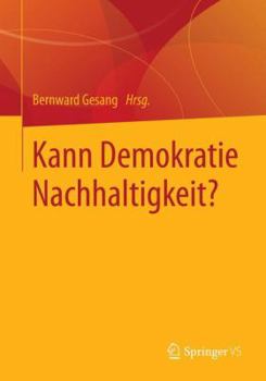 Paperback Kann Demokratie Nachhaltigkeit? [German] Book
