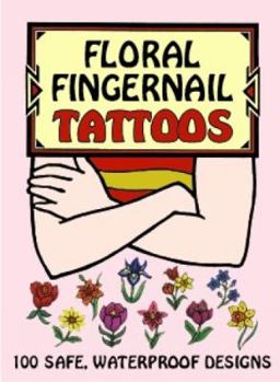 Paperback Floral Fingernail Tattoos Book