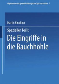 Paperback Spezieller Teil I: Die Eingriffe in Der Bauchhöhle [German] Book