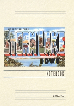 Paperback Vintage Lined Notebook Greetings from Storm Lake Book