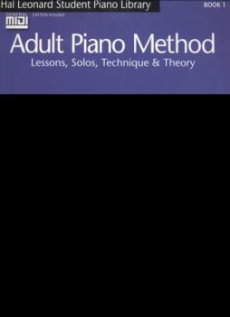 Hardcover Hal Leonard Student Piano Library Adult Piano Method - Book/GM Disk Pack: Book 1 - GM Disk Book