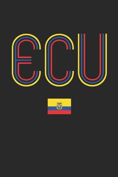 Vintage Ecuador Notebook - Ecuador Diary - Retro Ecuadorian Flag Journal - Ecuador Gifts: Medium College-Ruled Journey Diary, 110 page, Lined, 6x9 (15.2 x 22.9 cm)