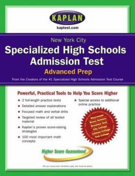 Paperback New York City Specialized High Schools Admissions Test Advanced Prep Book