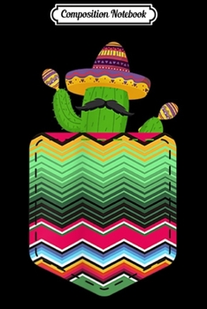 Composition Notebook: Cactus Blanket Serape Pocket Mexican Fiesta Journal/Notebook Blank Lined Ruled 6x9 100 Pages