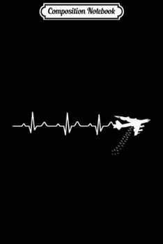Composition Notebook: Airplane B52 Stratofortress Heartbeat Pilot Flying Gift  Journal/Notebook Blank Lined Ruled 6x9 100 Pages