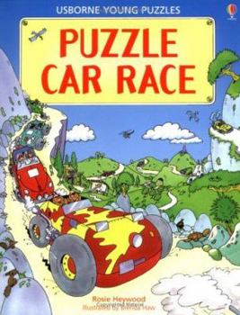 Paperback Puzzle Car Race Book