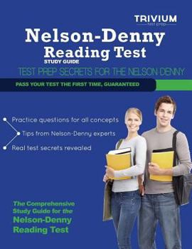 Paperback Nelson Denny Reading Test Study Guide: Secrets to Outsmart the Exam Book