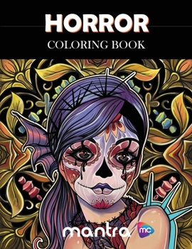 Paperback Horror Coloring Book: Coloring Book for Adults: Beautiful Designs for Stress Relief, Creativity, and Relaxation Book