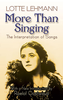 Paperback More Than Singing: The Interpretation of Songs Book