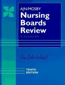 Paperback Ajn/Mosby Nursing Boards Review Book