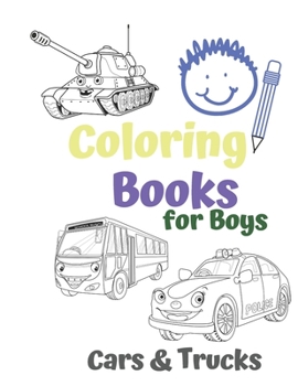 Paperback Coloring Books for Boys Cars & Trucks: Awesome Cool Cars And Vehicles: Cool Cars, Trucks, Bikes and Vehicles Coloring Book For Boys Aged 6-12 Book