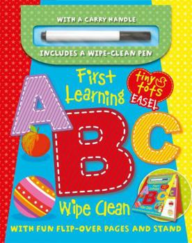 Paperback First Learning ABC Wipe Clean Easel W/ Pen: With Flip-Over Pages and Stand Book