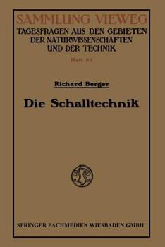 Paperback Die Schalltechnik [German] Book