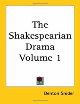 Paperback The Shakespearian Drama Volume 1 Book