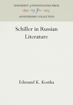 Hardcover Schiller in Russian Literature Book