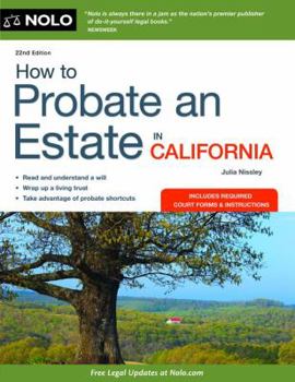Paperback How to Probate an Estate in California Book
