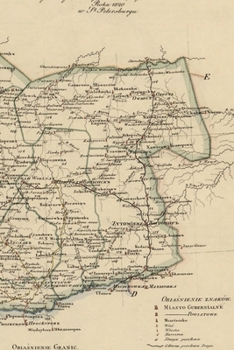 1820 Map of Volhynia Province, Ukraine - a Poetose Notebook / Journal / Diary (50 Pages/25 Sheets)