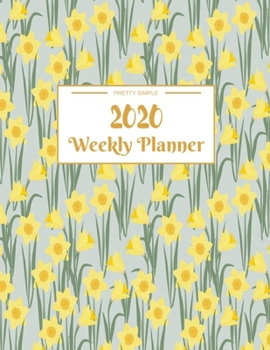 Weekly Planner 2020: Year At A Glance And Vertical Dated Pages | 8.5 x 11 inches 120 pages