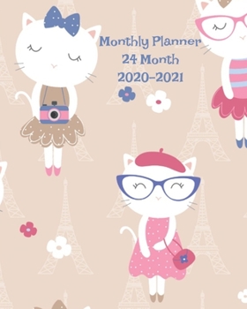 Monthly Planner, 24 Month, 2020-2021: Scheduler and Organizer