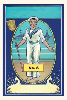 Paperback Vintage Journal Sailor with Broom Border Book