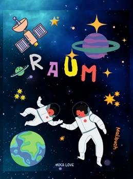 RAUM malbuch: Raum Färbung mit Planeten, Astronauten, Raumschiffe, Raketen, Sterne für Kinder.