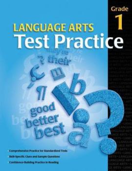 Paperback Language Arts Test Practice Student Edition, Consumable Grade 1 Book