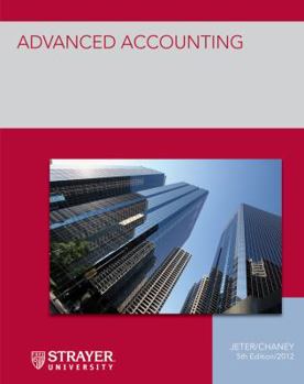 Paperback Advanced Accounting Strayer University, 5th, 12th Book