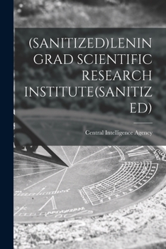 Paperback (Sanitized)Leningrad Scientific Research Institute(sanitized) Book
