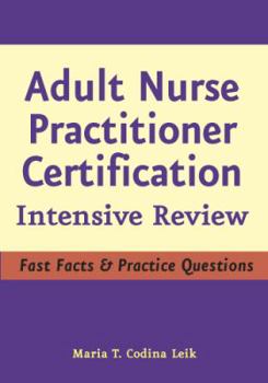 Paperback Adult Nurse Practitioner Certification: Intensive Review Book