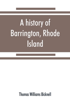 Paperback A history of Barrington, Rhode Island Book