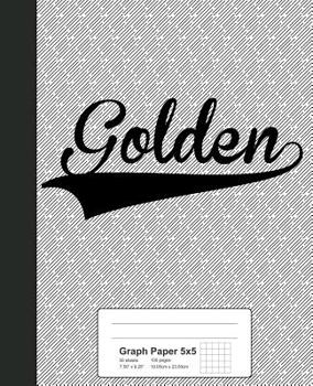 Paperback Graph Paper 5x5: GOLDEN Notebook Book