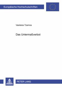 Paperback Das Untermaßverbot [German] Book