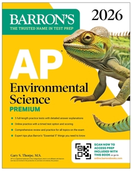 Paperback AP Environmental Science Premium, 2026: Prep Book with 5 Practice Tests + Comprehensive Review + Online Practice Book