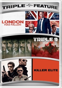 DVD London Has Fallen / Triple 9 / Killer Elite Book