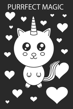 Purrfect Magic (Unicorn Journal Notebook): unicorn journal, unicorn notebook, unicorn journal amazon, unicorn journal with lock, unicorn journal for ... of activity , unicorn journal sketchbook