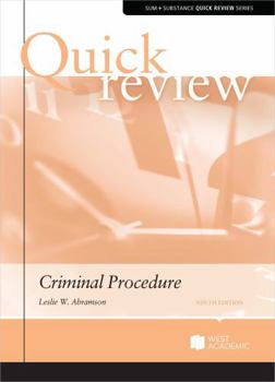 Quick Review of Criminal Procedure (Quick Reviews)