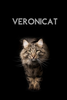 Veronicat: Personalized Name Journal Notebook for Cat and Unicorn Lovers - (Wide Ruled Notebook, 100 Pages, 6x9 inches)