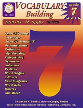 Paperback Vocabulary Building Practice & Apply, Grade 7 Book