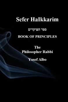 Paperback Sefer HaIkkarim - BOOK OF PRINCIPLES [Large Print] Book