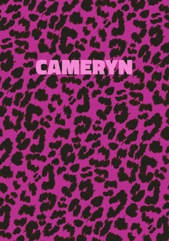 Paperback Cameryn: Personalized Pink Leopard Print Notebook (Animal Skin Pattern). College Ruled (Lined) Journal for Notes, Diary, Journa Book