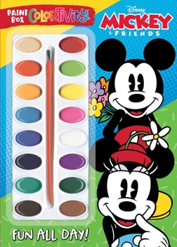 Paperback Disney Mickey & Friends: Fun All Day!: Paint Box Colortivity Book