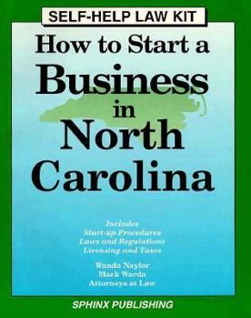 Paperback How to Start a Business in North Carolina: With Forms Book