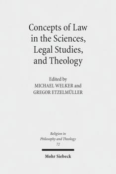 Paperback Concepts of Law in the Sciences, Legal Studies, and Theology Book