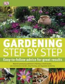 Hardcover Gardening Step by Step Book