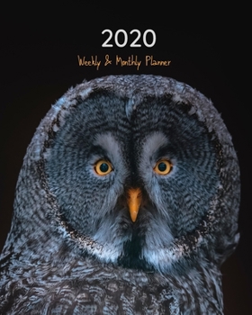 2020 Weekly & Monthly Calendar Planner: Owl 8"x10" (20.32cm X 25.4cm) 12-Month Notebook Calendar Schedule Organizer Jan 1, 2020 - Dec 31, 2020 (Beautiful Calendar Books - Wildlife Photography)