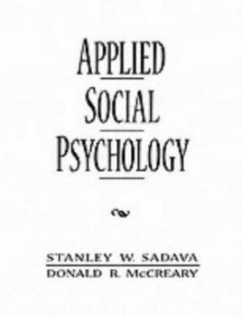 Paperback SADAVA: APPLIED SOCIAL PSYCHOLOGY _p Book