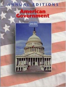 Paperback Annual Editions: American Government 04/05 Book